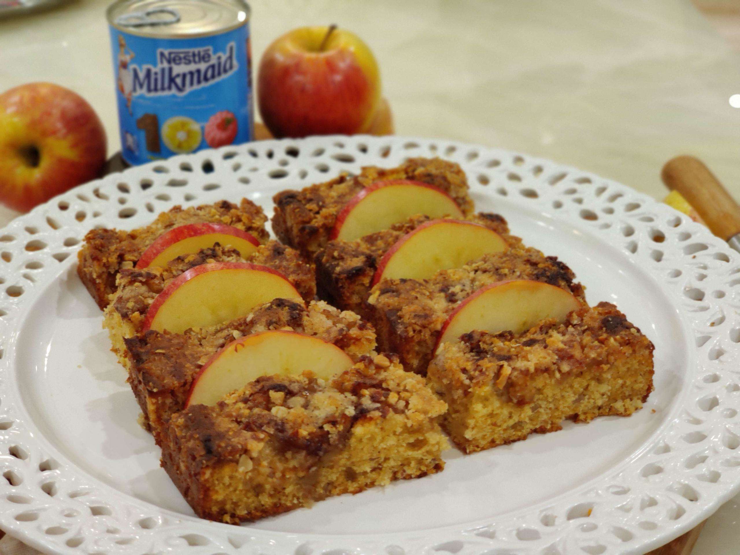 MILKMAID Recipe: Apple Crumble Bars by Smita Dugar