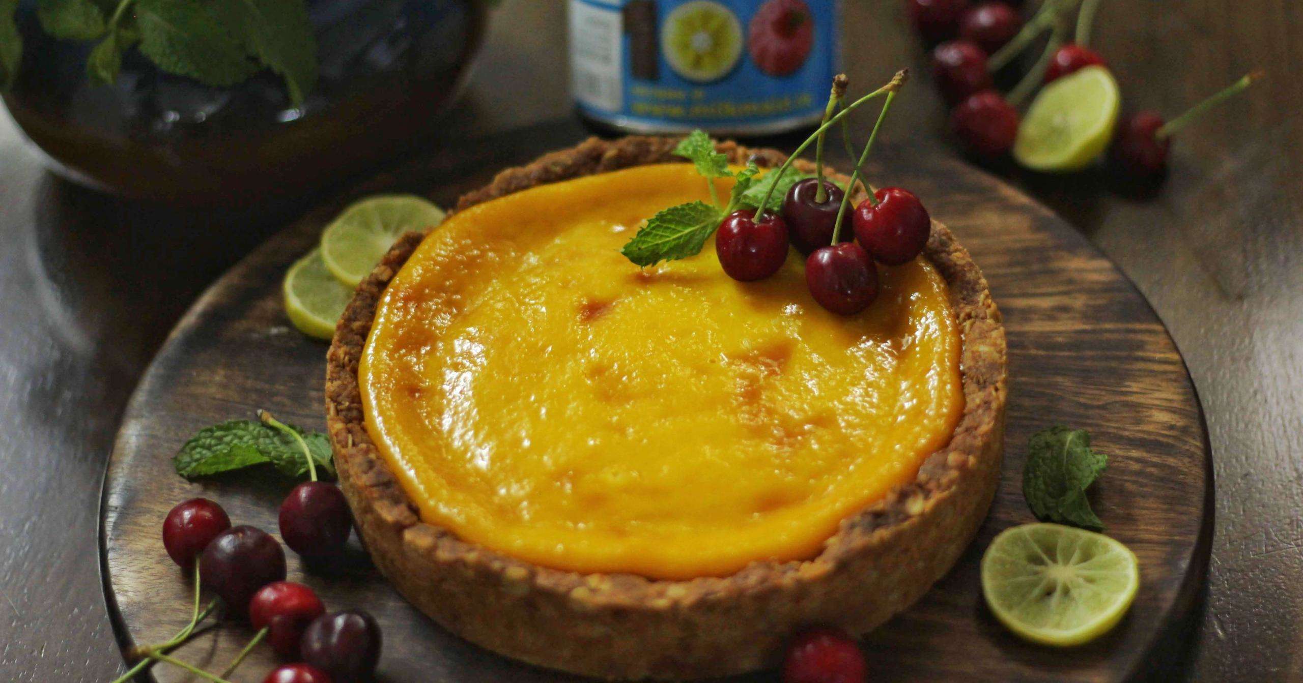 MILKMAID Recipe: Lemon Oat Tart by Chef Smriti