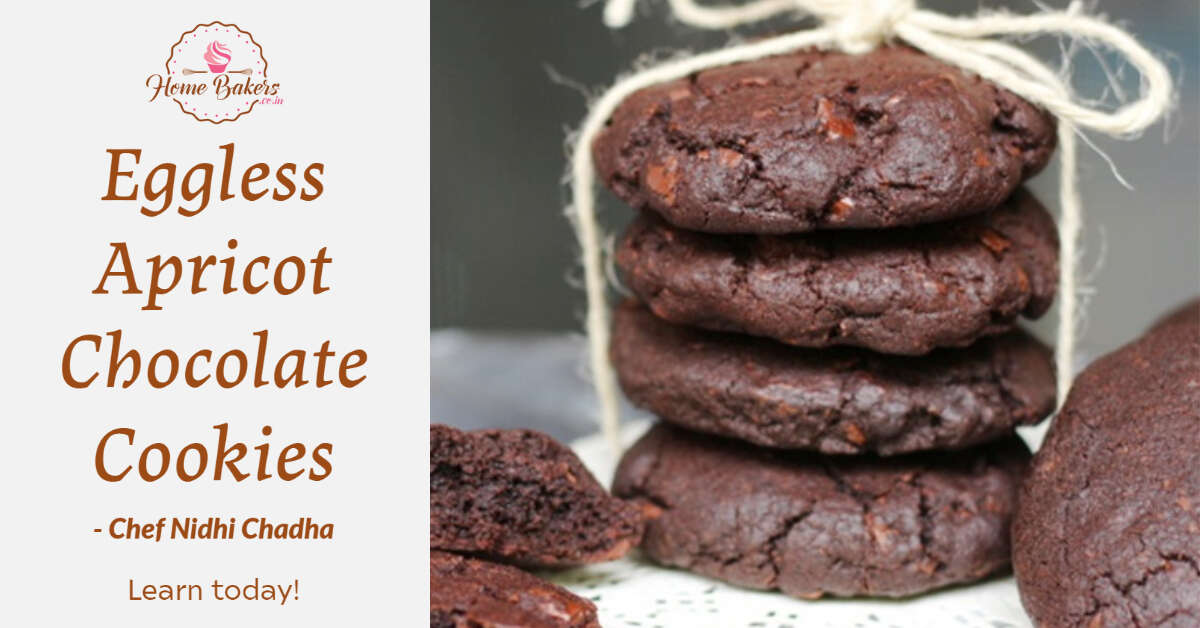 Recipe: Eggless Apricot Chocolate Cookies