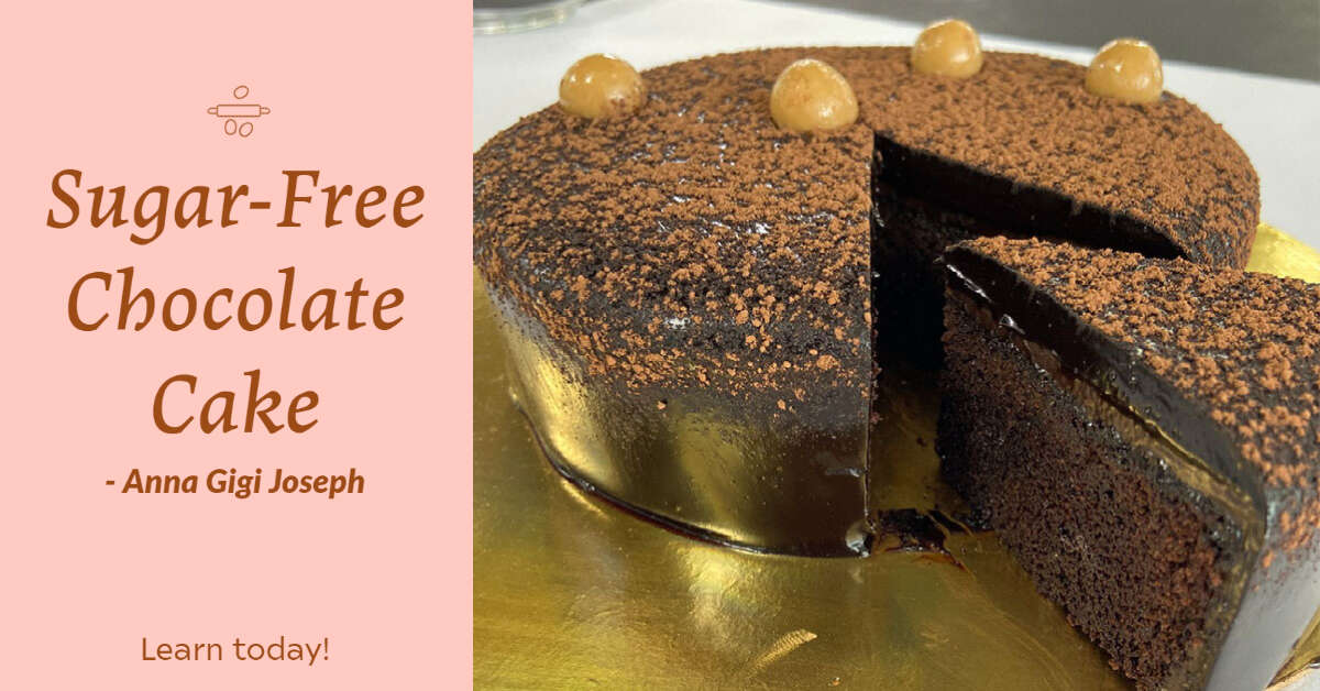 Recipe: Sugar-Free Chocolate Sponge Cake by Anna Gigi Joseph