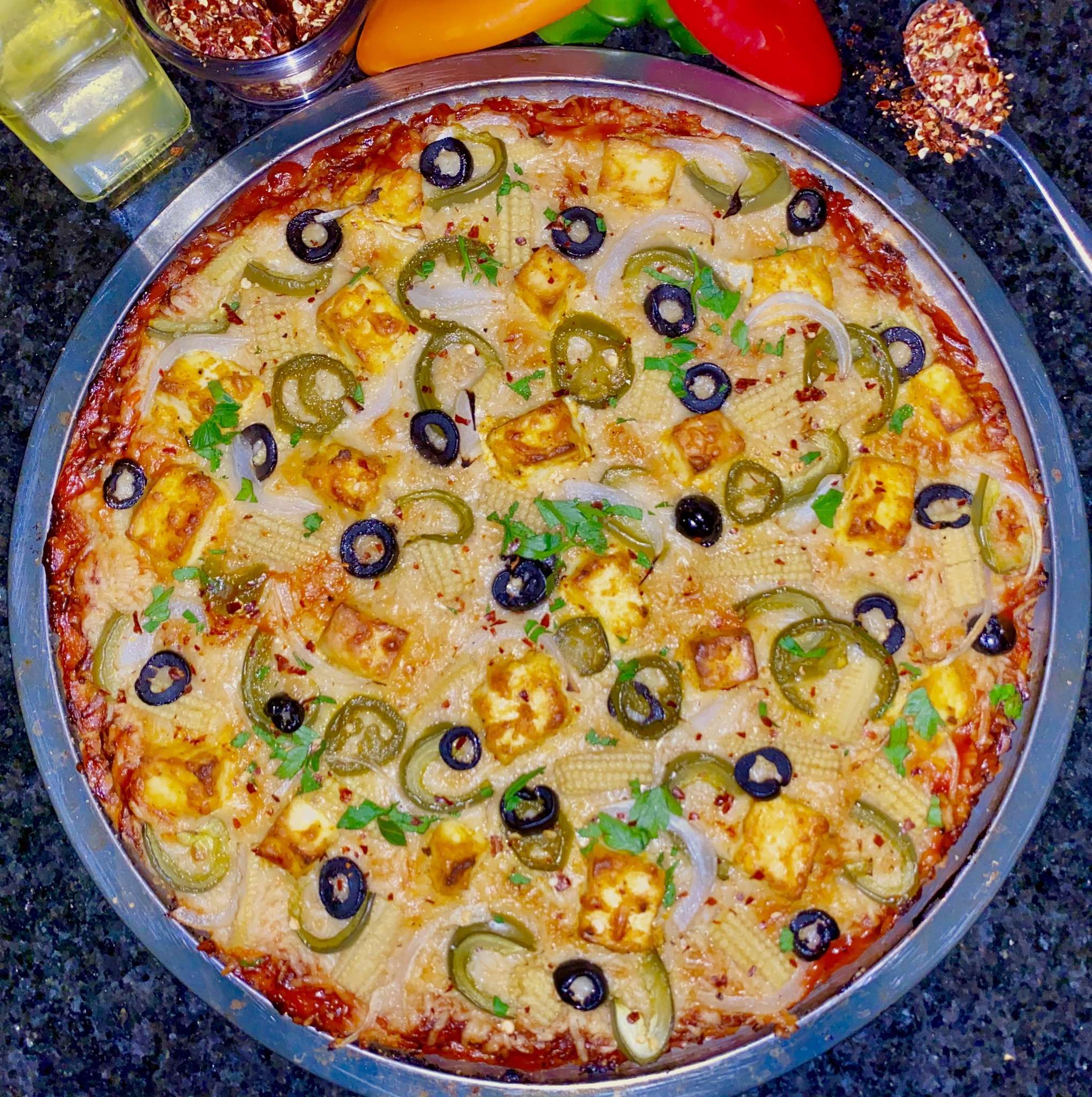 Recipe: Tandoori Paneer Pizza by Mounika